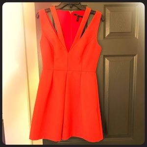 BCBG MaxAzria Clayre Double-Strap Pleated Dress